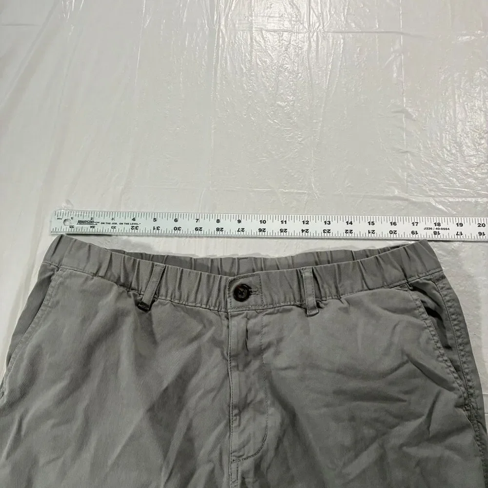 Bear Bottom Pants Joggers Mens XL Tall Gray Chino Tapered Fit Elastic Stretch